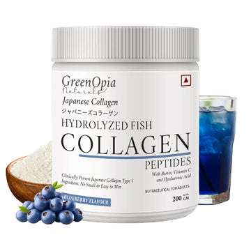 Marine Collagen Peptides Powder by GreenOpia Naturals – Hydrolyzed Marine Collagen Supplement 200g