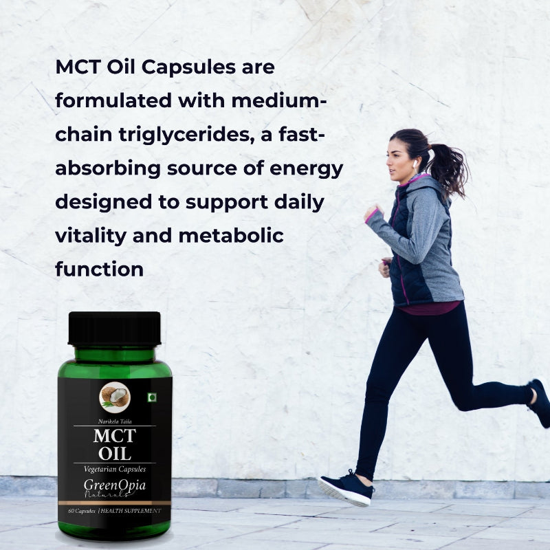 GreenOpia MCT Oil Capsules made with coconut-derived MCT oil (C8 and C10)