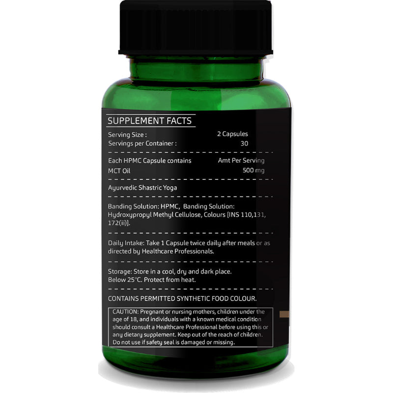 Active professional using MCT oil capsules for daily energy and focus support