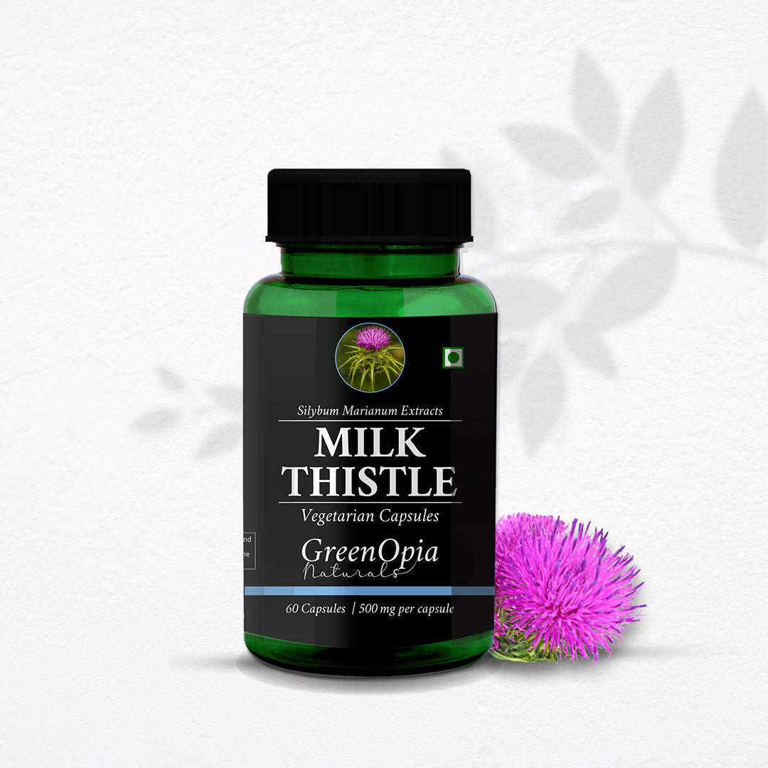 Milk Thistle Extract Capsules – 80% Silymarin for Liver Cleansing and Enzyme Balance

