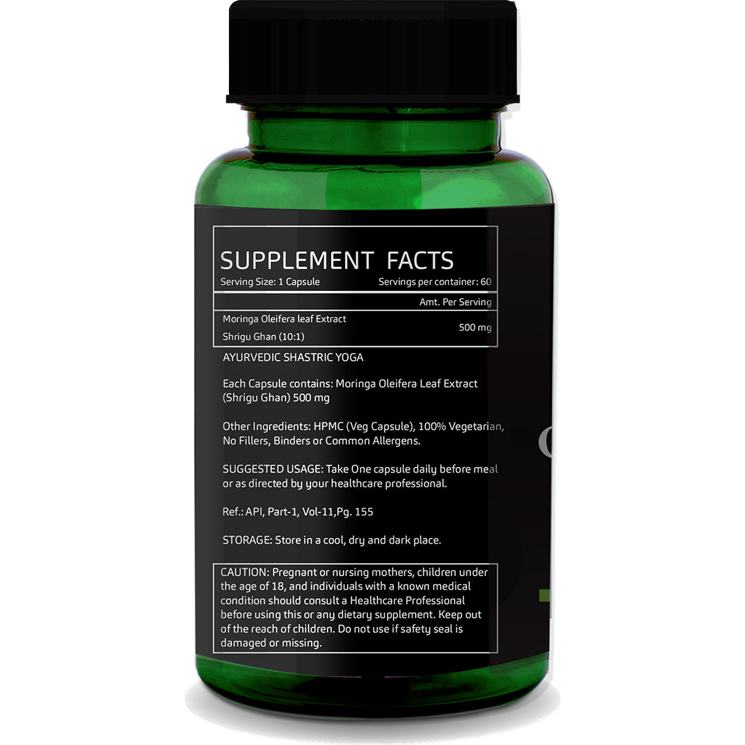 GreenOpia Moringa Oleifera Leaf 60 Vegetarian Capsules