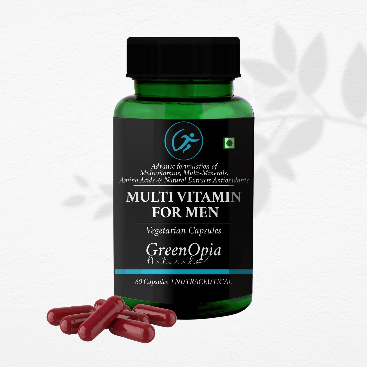 GreenOpia Multivitamins for Men 60 Vegetarian Capsules
