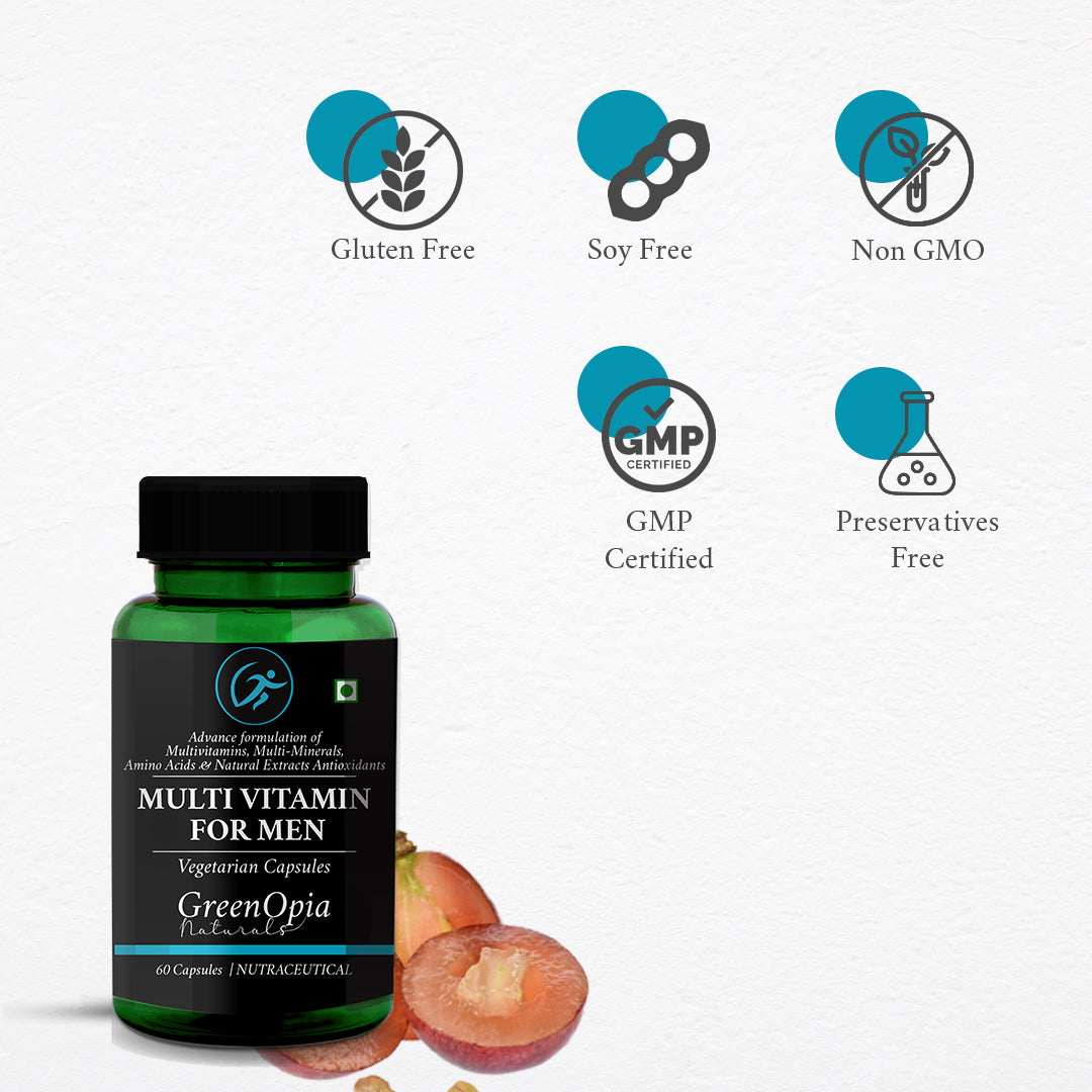 GreenOpia Multivitamins for Men 60 Vegetarian Capsules
