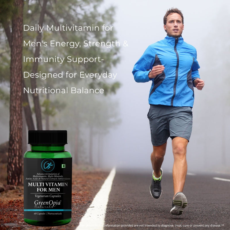 GreenOpia Men's Multivitamin Supplement with Vitamins, Minerals and Antioxidants