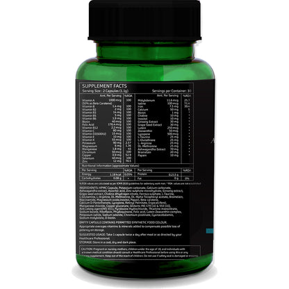 Multivitamins for Men – 60 Vegetarian Capsules | Energy, Immunity &amp; Daily Health Support