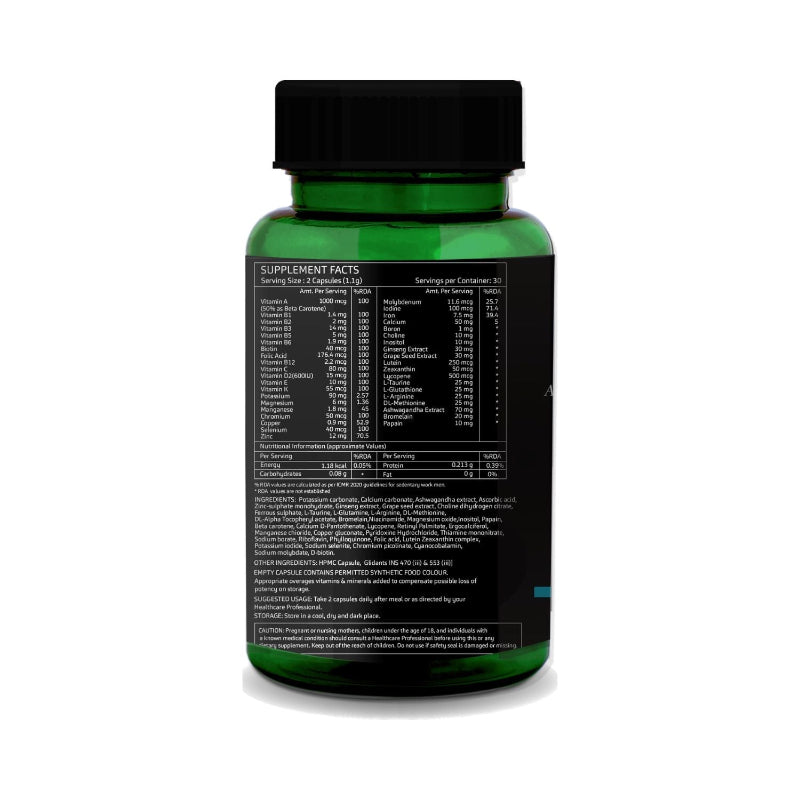 Daily energy and stamina support with GreenOpia Multivitamins for Men