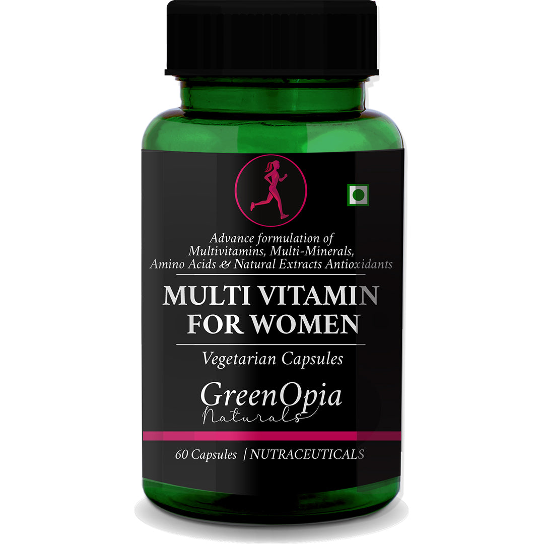 GreenOpia Multivitamins for Women – 60 Vegetarian Capsules for Energy, Hormones and Immunity