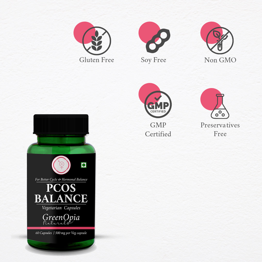 Benefits of GreenOpia PCOS Balance – Menstrual Cycle Support, Acne Control, Hormone Regulation