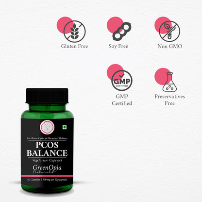 Benefits of GreenOpia PCOS Balance – Menstrual Cycle Support, Acne Control, Hormone Regulation