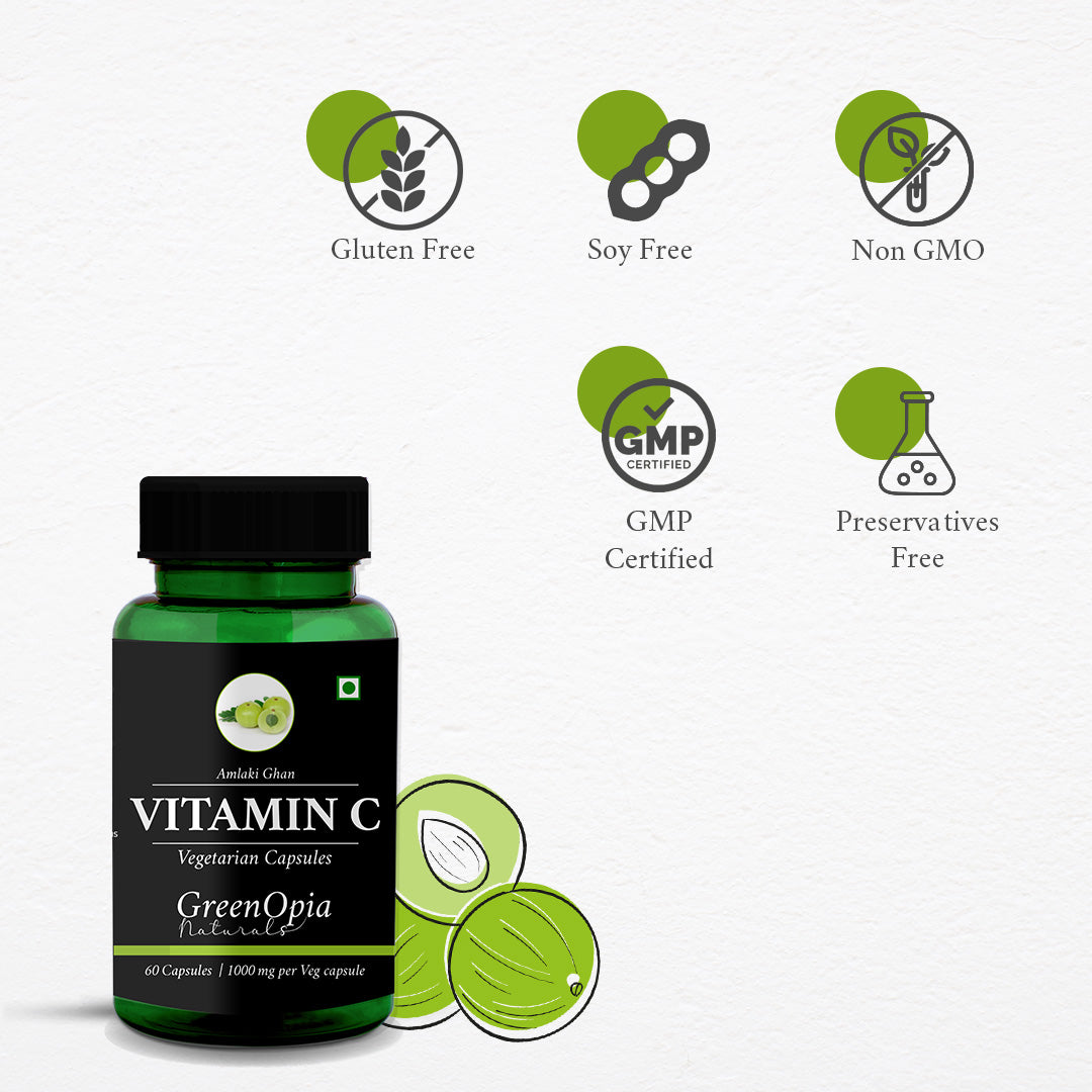 Daily Wellness with Plant-Based Vitamin C – GreenOpia Amla Capsules for Teens and Adults