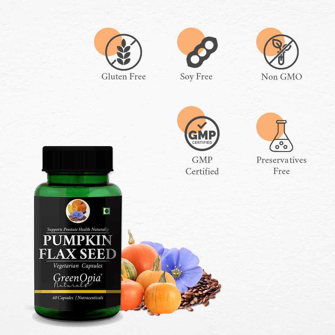 Pumpkin Flaxseed 60 Liquid Filled Vegetarian Capsules