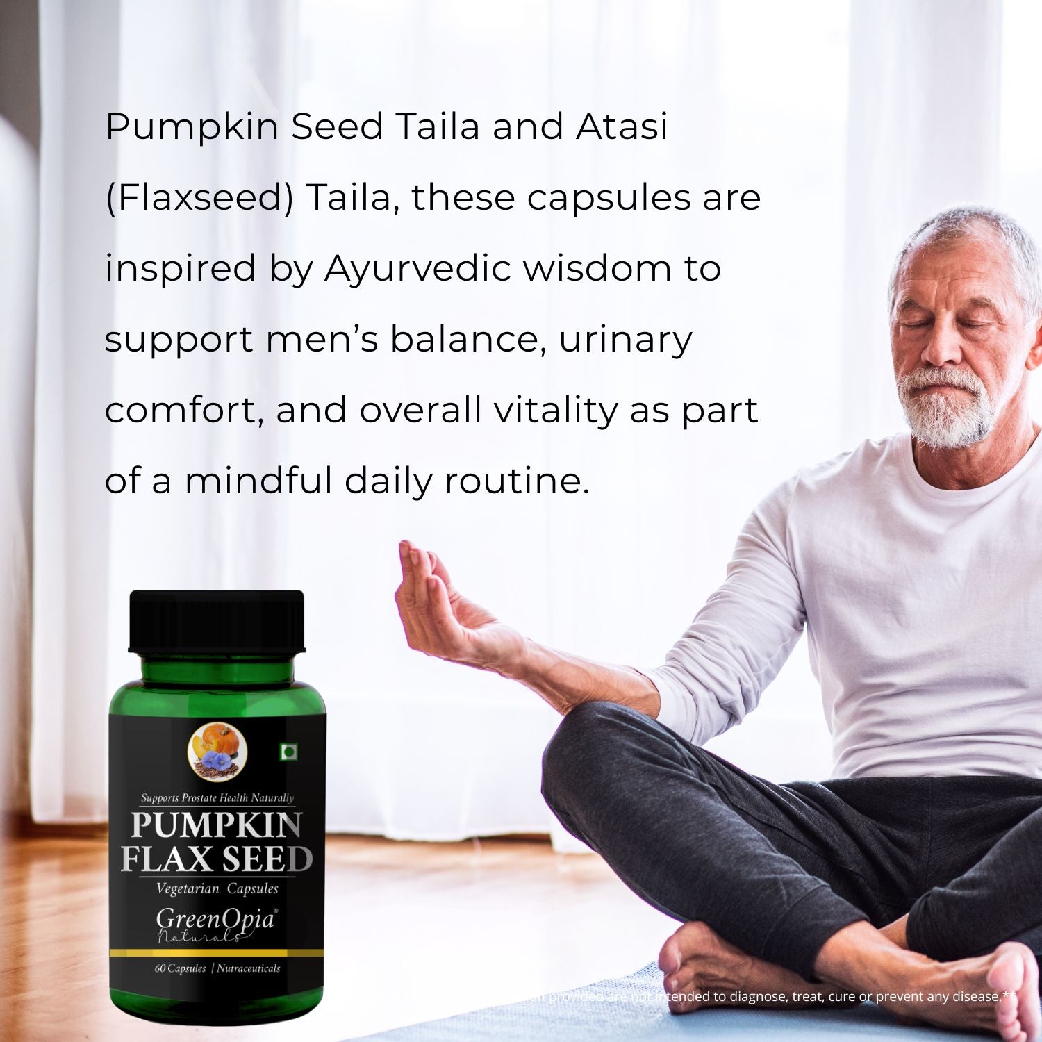 Pumpkin Flaxseed 60 Liquid Filled Vegetarian Capsules