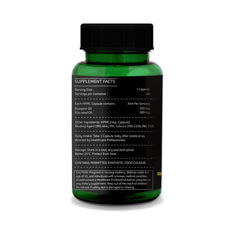 Pumpkin Seed Oil, Flaxseed Oil, Zinc and Phytosterols Formula