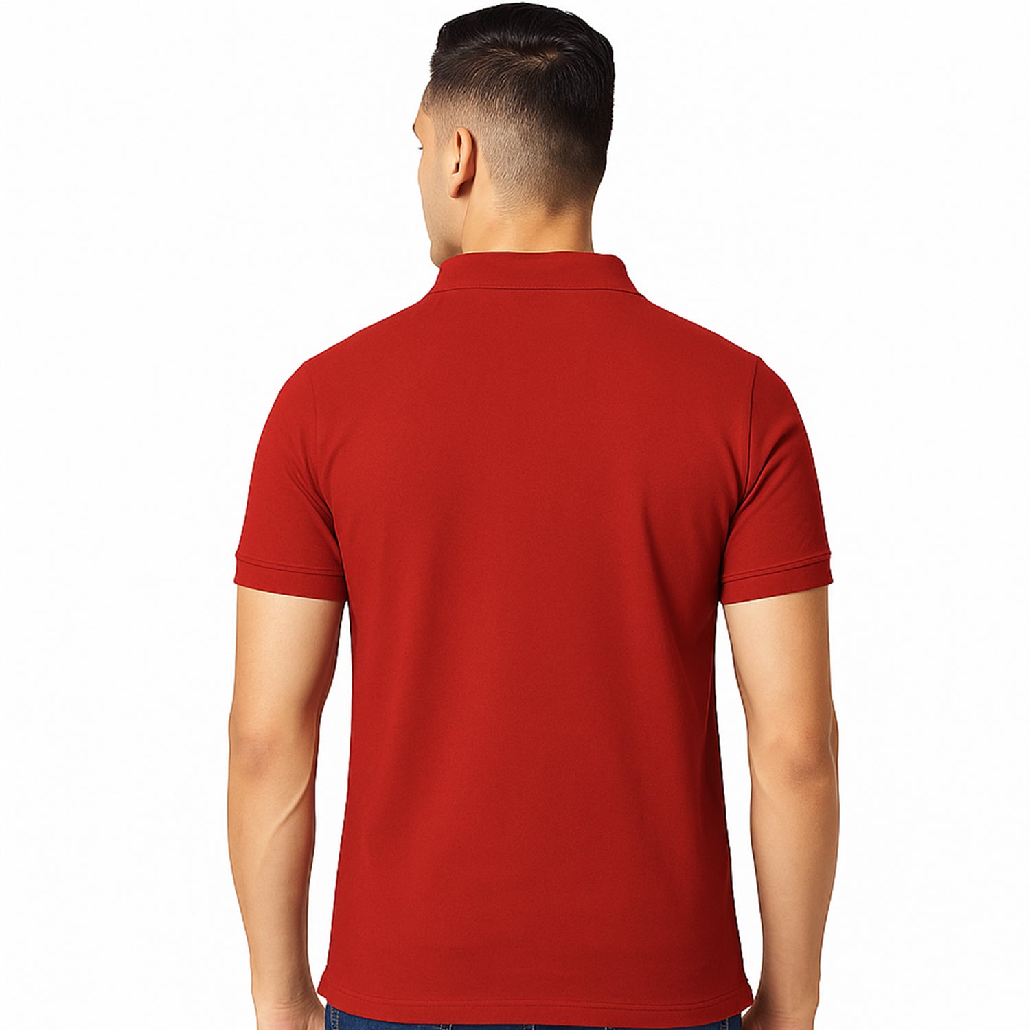 Micro Polyester Polo T-Shirt for Men – Half Sleeves, Quick-Dry & Sporty