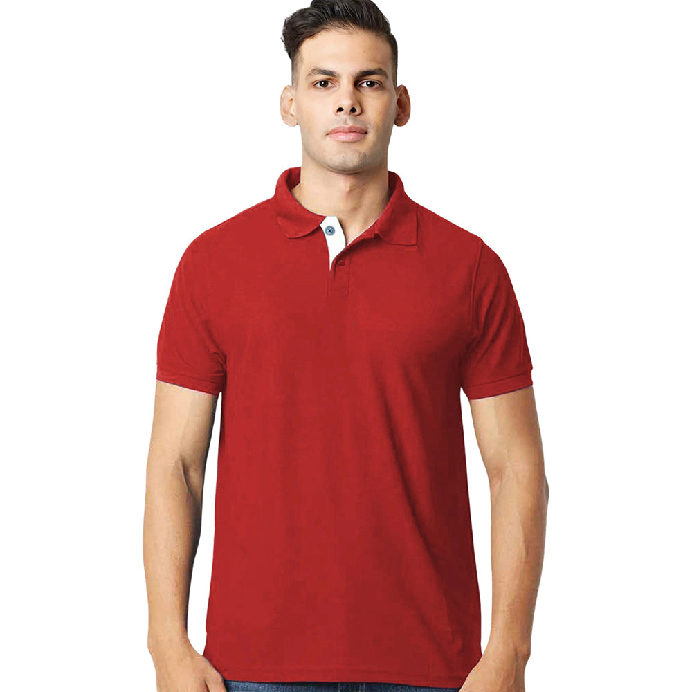Micro Polyester Polo T-Shirt for Men – Half Sleeves, Quick-Dry & Sporty