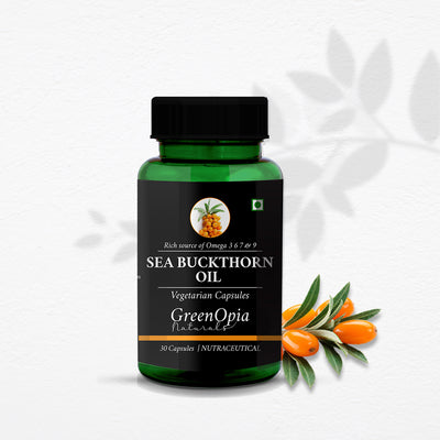 GreenOpia Sea Buckthorn Oil 30 Liquid Filled Vegetarian Capsules