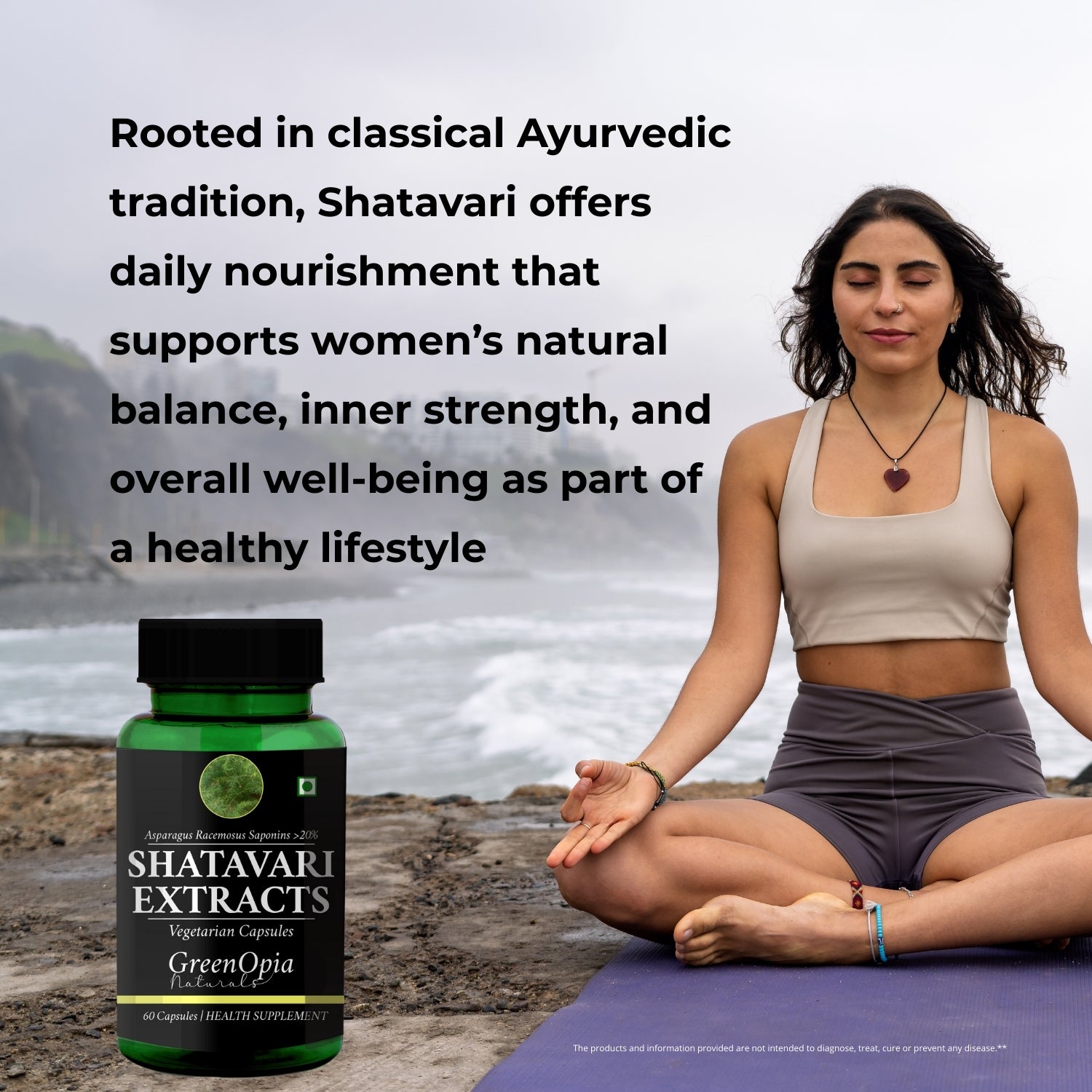 GreenOpia Shatavari Extract Vegetarian Capsules