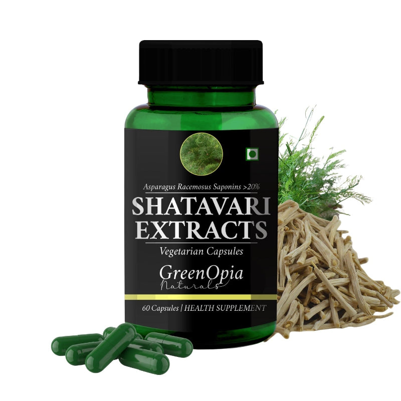 GreenOpia Shatavari Extract Capsules 60 Vegetarian Capsules for Women's Wellness