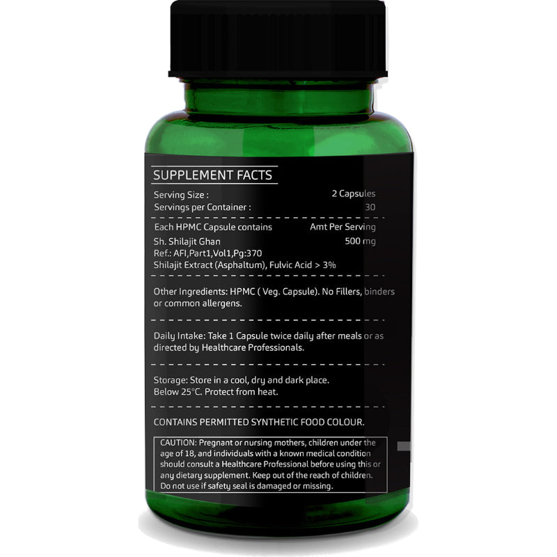 Ayurvedic Shilajit supplement for daily energy, endurance and recovery