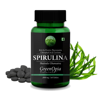 GreenOpia Spirulina Extracts 60 Vegetarian Tablets