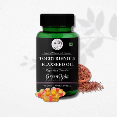 GreenOpia Tocotrienols + Flaxseed Oil 60 Liquid Filled Vegetarian Capsules