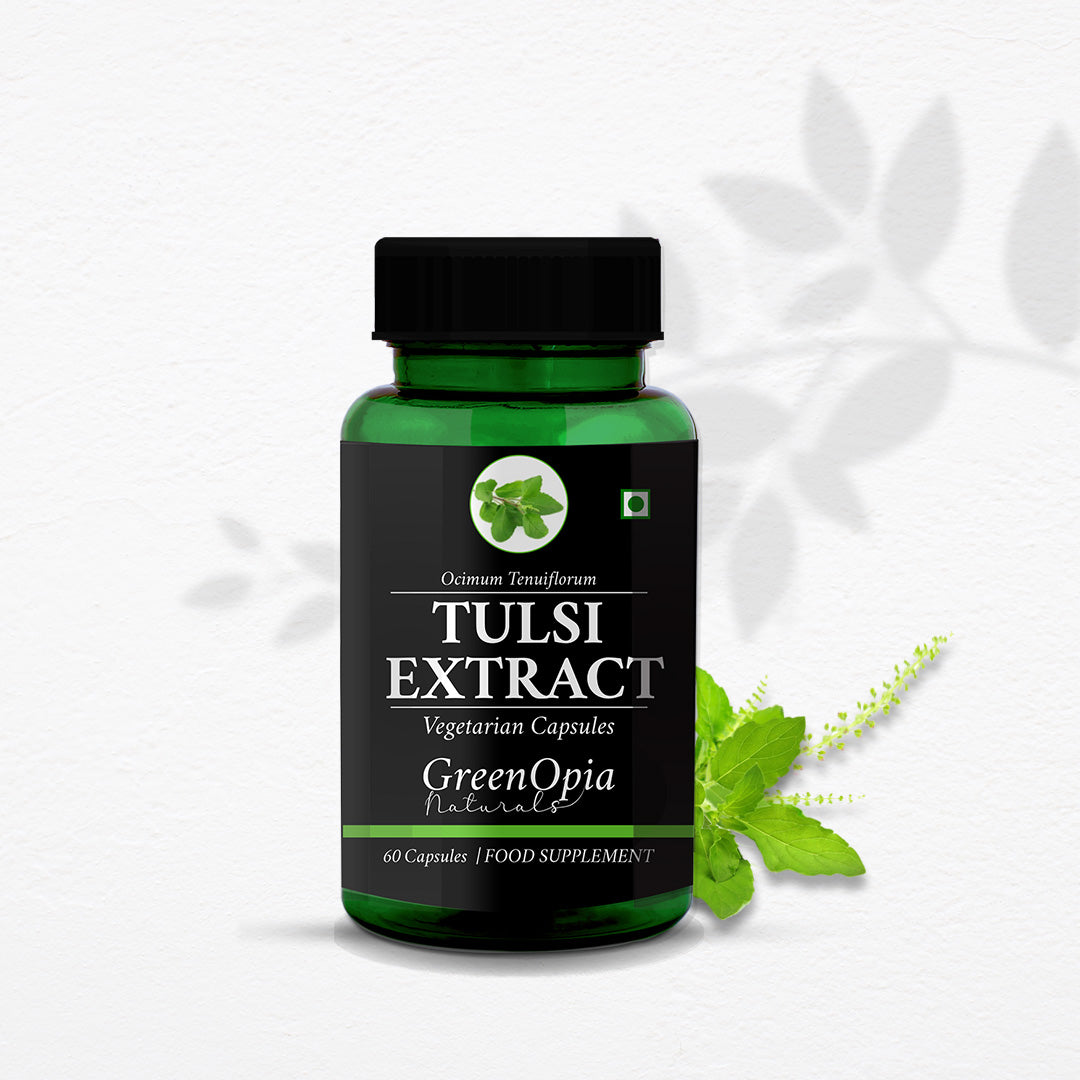 GreenOpia Tulsi Extracts 60 Vegetarian Capsules