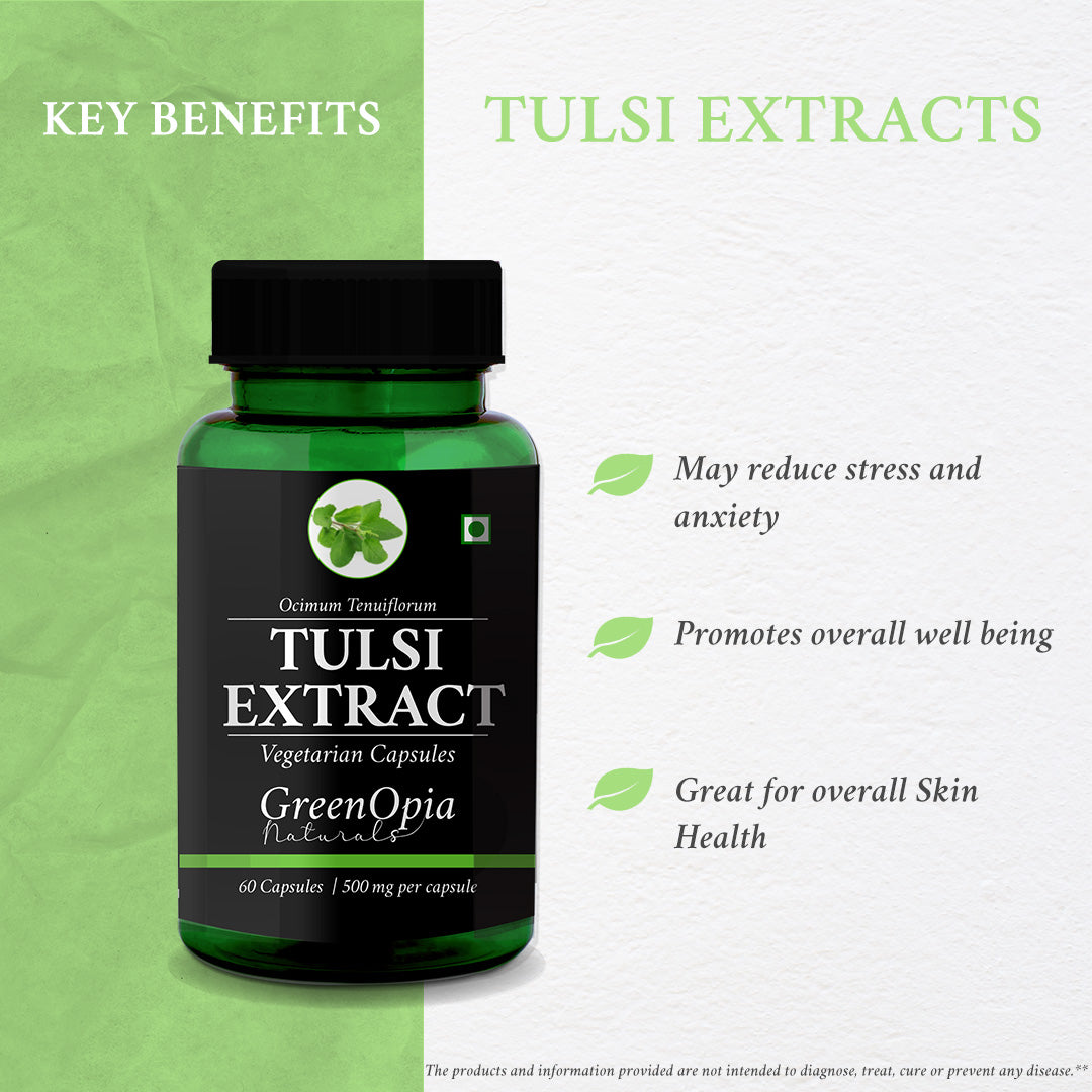 Tulsi Capsules – 60 Vegetarian Capsules | Holy Basil for Immunity, Stress Relief &amp; Respiratory Support