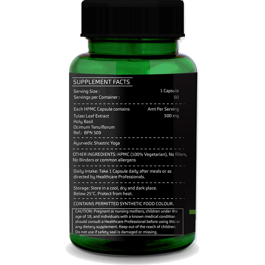 GreenOpia Tulsi Extracts 60 Vegetarian Capsules