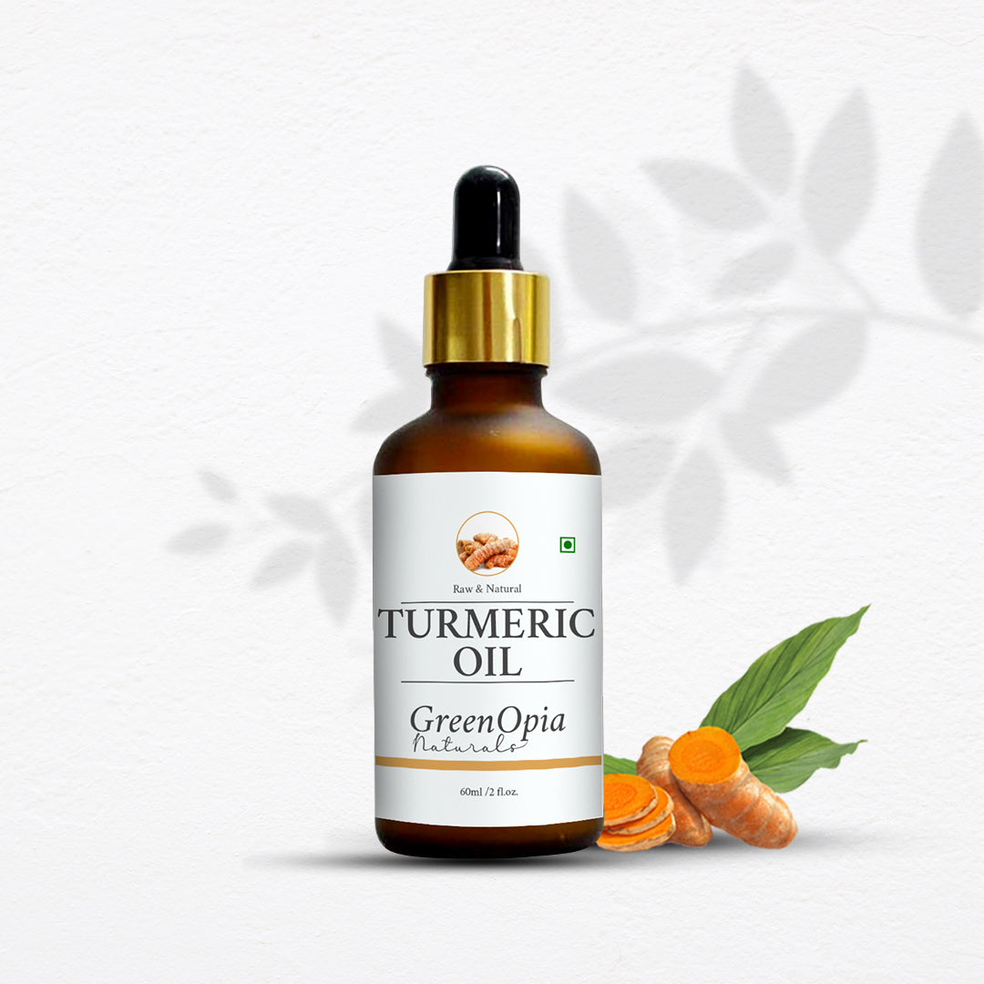 Turmeric Oil – 60ml | Pure Ayurvedic Oil for Skin Glow, Acne, Hair &amp; Joint Pain Relief | Cold-Pressed &amp; Chemical-Free