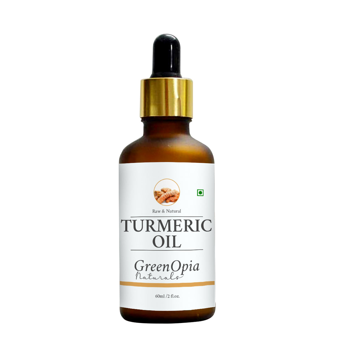 Turmeric Oil – 60ml | Pure Ayurvedic Oil for Skin Glow, Acne, Hair &amp; Joint Pain Relief | Cold-Pressed &amp; Chemical-Free