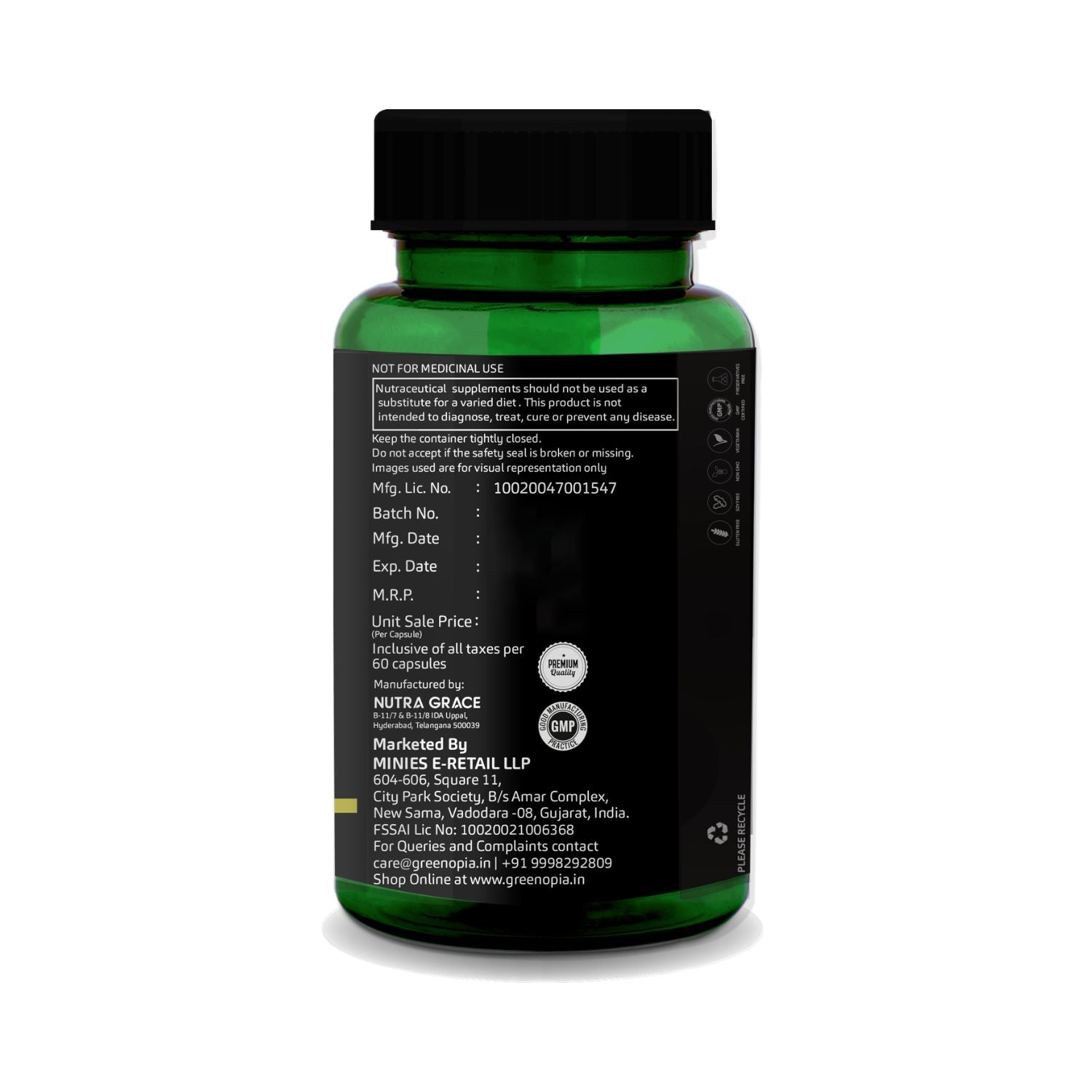 Vegetarian DHA Omega-3 from Algal Oil 60 Liquid Filled Vegetarian Capsules
