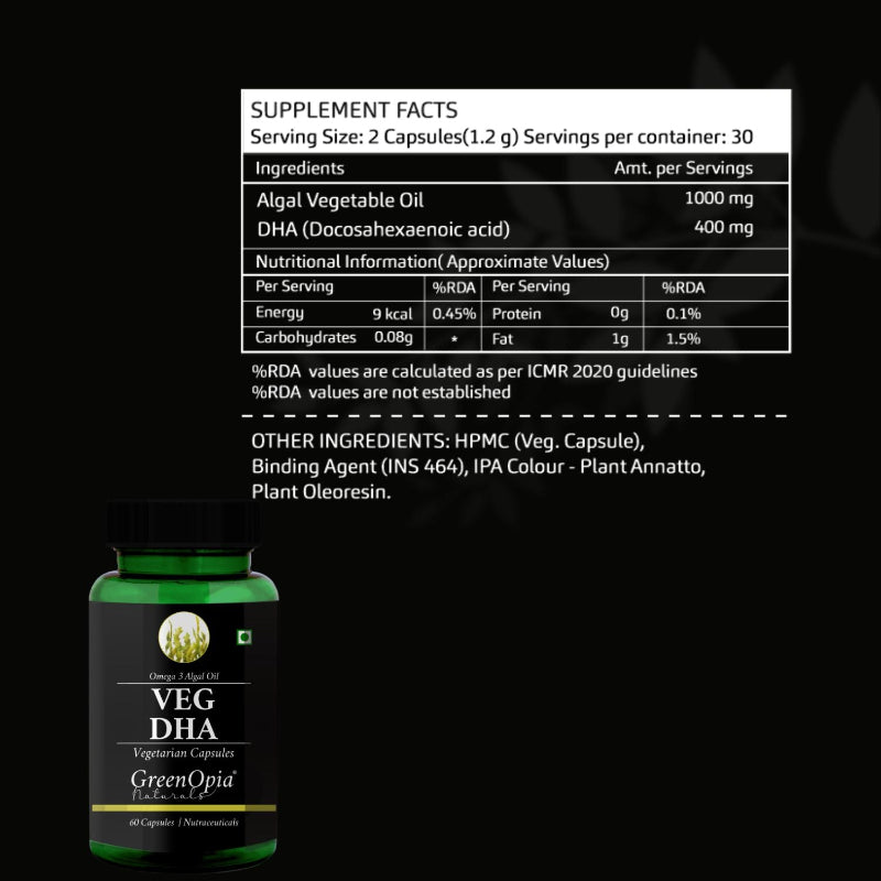 Vegetarian liquid-filled DHA omega-3 capsules made from marine algae