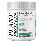 GreenOpia Plant Protein – Chocolate Flavour | 500g | 24g Plant-Based Protein | Dairy-Free, Gluten-Free, Gut Friendly