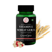 GreenOpia Vitamin E + Wheat Germ Oil 60 Liquid Filled Vegetarian Capsules