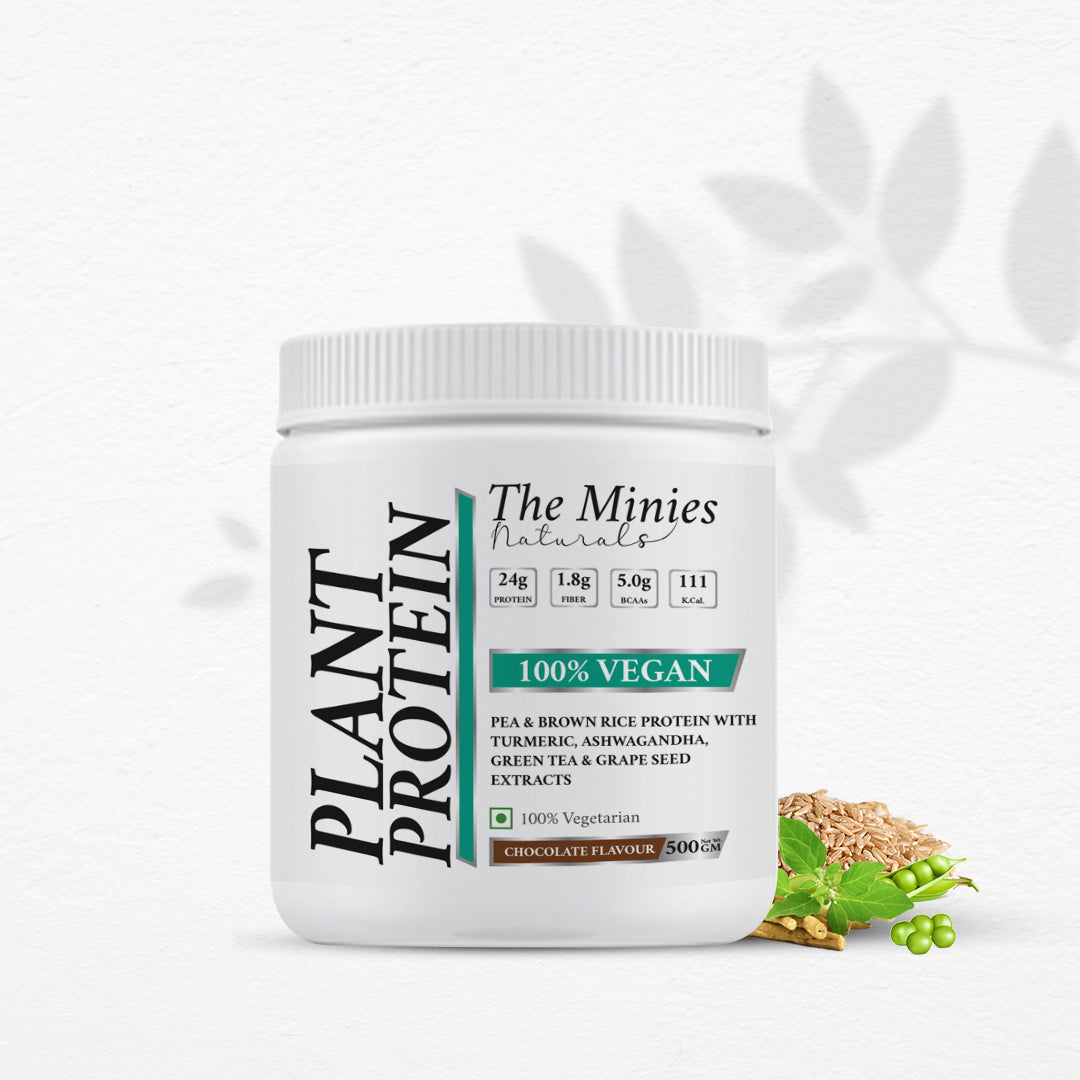 Buy Vegan Plant Protein Chocolate Flavour Online | The Minies | The Minies